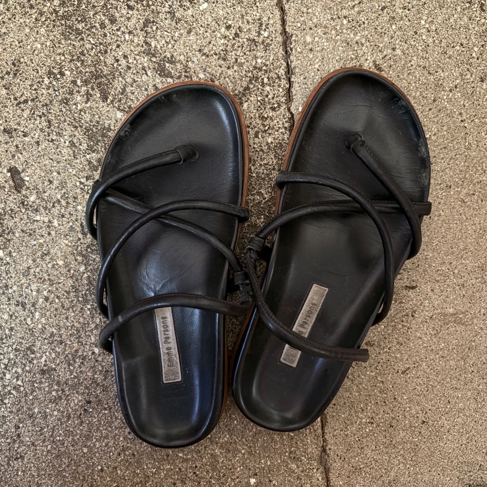 Emme Parsons sandals - black leather, size 36